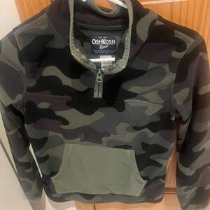 OshKosh B'gosh Green and Black Camo Pullover